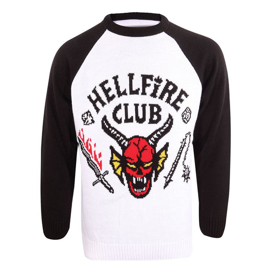 Stranger Things Sweatshirt Christmas Jumper Hellfire Club Size L - FanofThings.co.uk