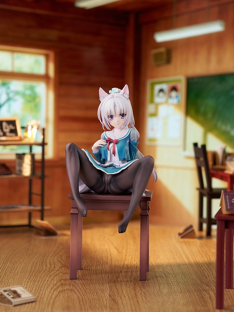 Senren*Banka PVC Figure 1/7 Yoshino Tomotake Animal Ears School Uniform Ver. 21 cm
