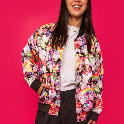 The Care Bears x Universal Monsters by Loungefly Bomber Jacket Unisex Barbie 65th Anniversary Size XL