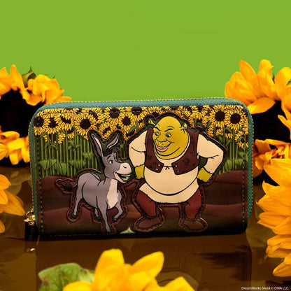 Dreamworks by Loungefly Wallet Shrek & Donkey Sunflower Field Wallets