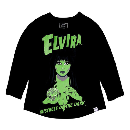 Elivira by Loungefly Tee T-Shirt Unisex Shirred Raglan Size S - FanofThings.co.uk