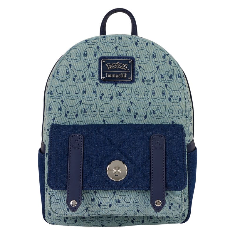 Pokemon by Loungefly Mini Backpack Faux Denim - FanofThings.co.uk
