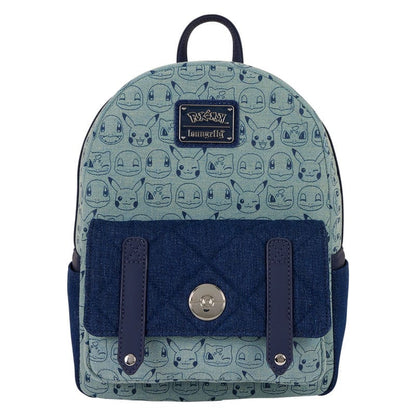 Pokemon by Loungefly Mini Backpack Faux Denim - FanofThings.co.uk