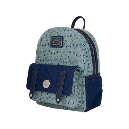 Pokemon by Loungefly Mini Backpack Faux Denim - FanofThings.co.uk