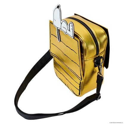 Loungefly Peanuts 75th Anniversary Snoopy Sleeping Doghouse Crossbody Bag 75th Anniversary