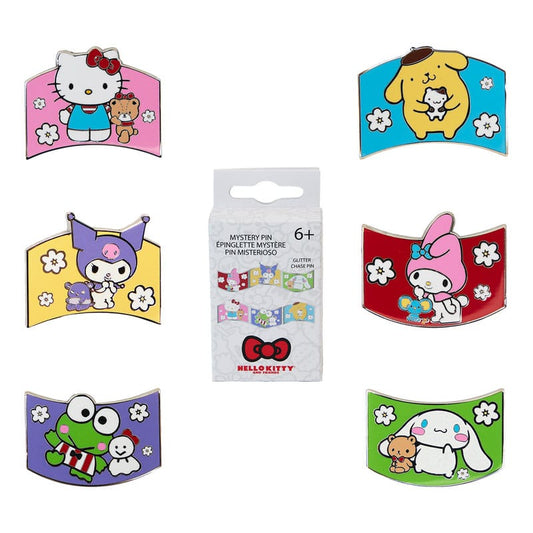 Sanrio by Loungefly Enamel Pins Sanrio & Friends Color Block Blind Box Assortment (12)