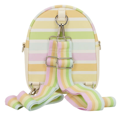 Disney by Loungefly Crossbody Bag Mickey and Friends Rainbow Stribes