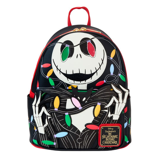 Nightmare before Christmas by Loungefly Mini Backpack Jack Light Up - FanofThings.co.uk