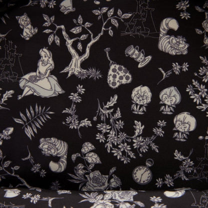 Alice in Wonderland Embroidered Floral Mini Backpack