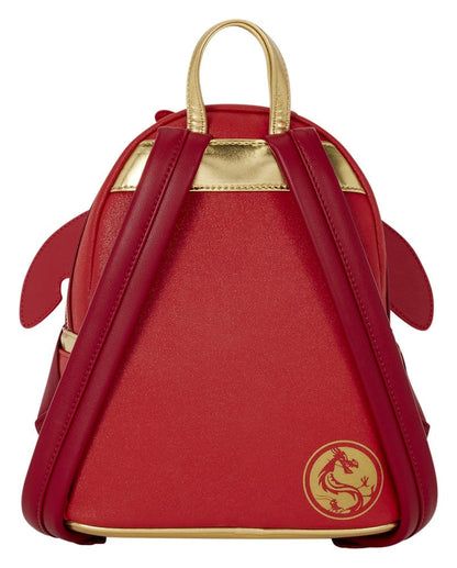 Mulan by Loungefly Mini Backpack Mushu Glitter