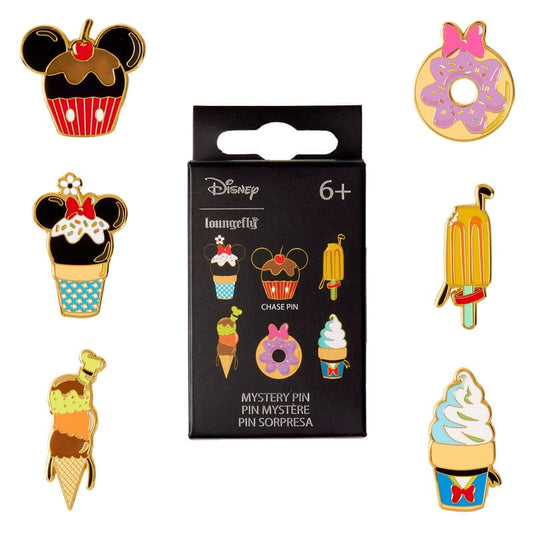 Disney by Loungefly Enamel Pins Blind Box Sensational 6 Suprise Snack Assortment (12) Pins & Brooches,Blind Boxes