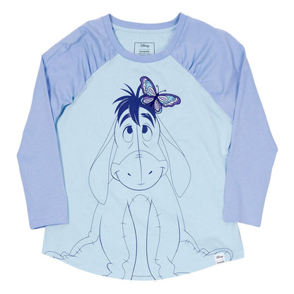 Winnie the Pooh by Loungefly Tee T-Shirt Unisex Eeyore Shirred Raglan Size XXL T-shirts