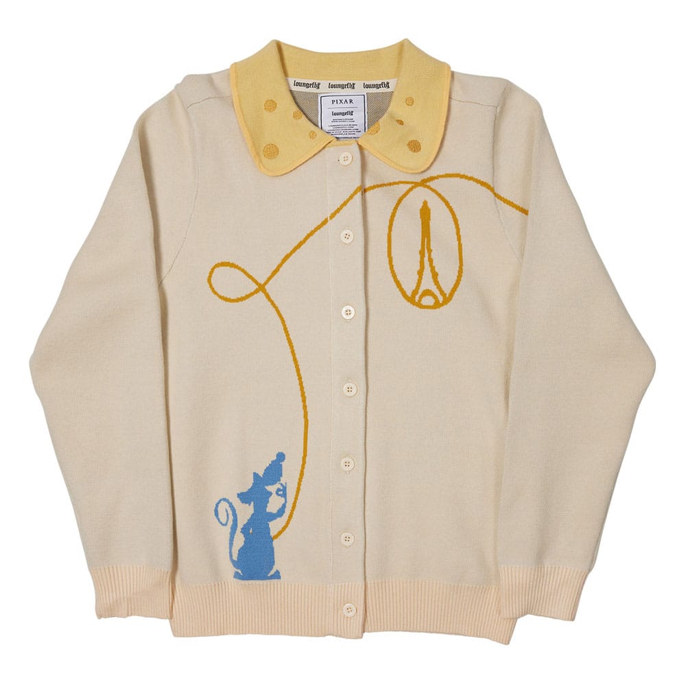 Pixar by Loungefly Cardigan Unisex Ratatouille Collared Size XL Sweaters