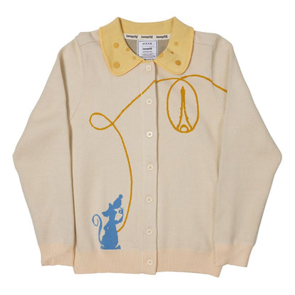 Pixar by Loungefly Cardigan Unisex Ratatouille Collared Size XL Sweaters
