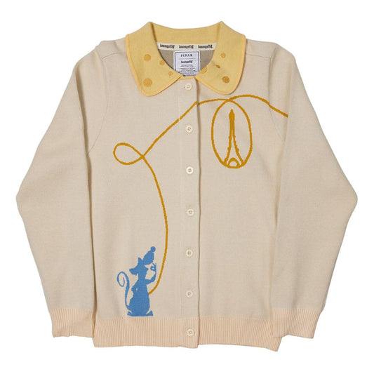 Pixar by Loungefly Cardigan Unisex Ratatouille Collared Size XL Sweaters