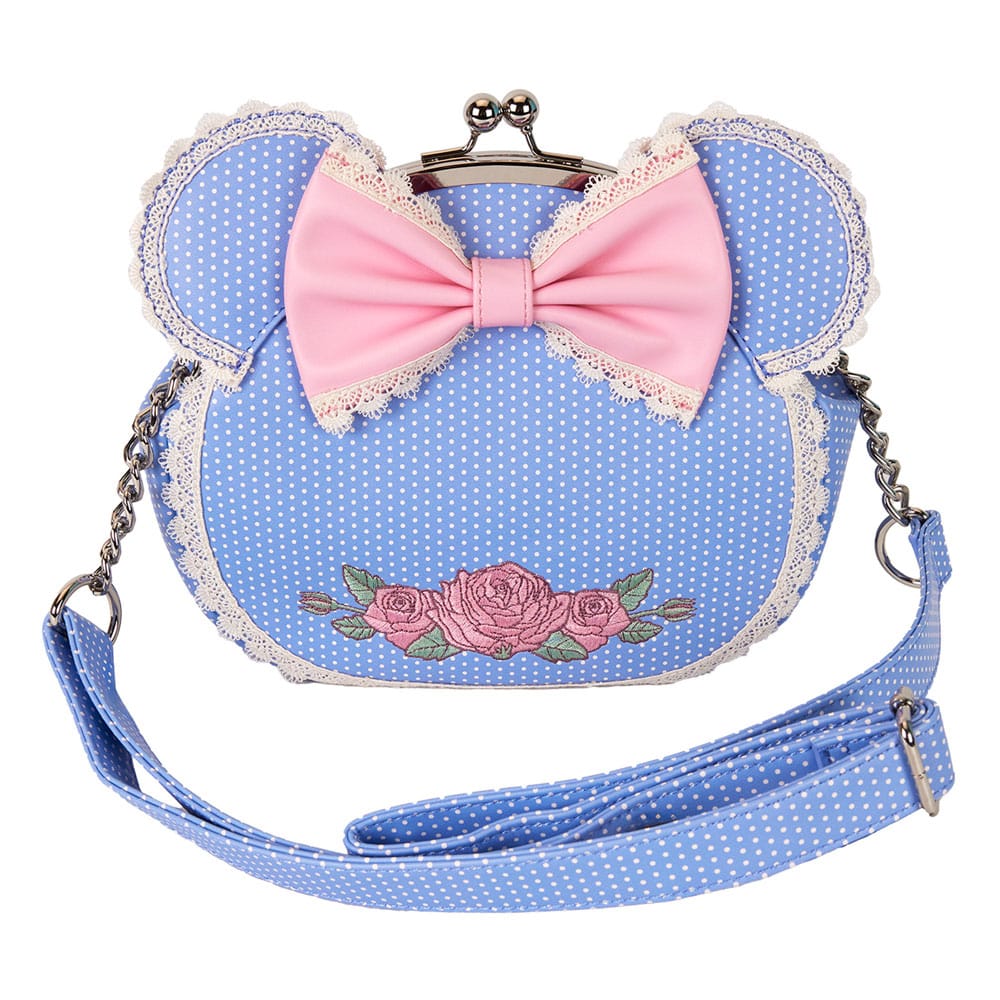 Disney by Loungefly Crossbody Minnie Floral and Lace Kisslock Bags