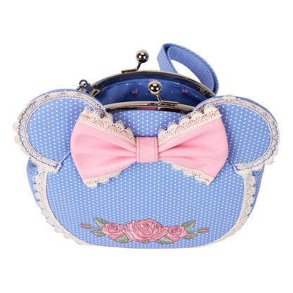 Disney by Loungefly Crossbody Minnie Floral and Lace Kisslock Bags