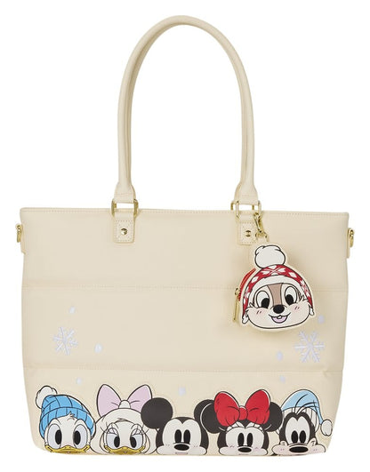 Mickey & Minnie by Loungefly Canvas Tote Bag Puff Quilt