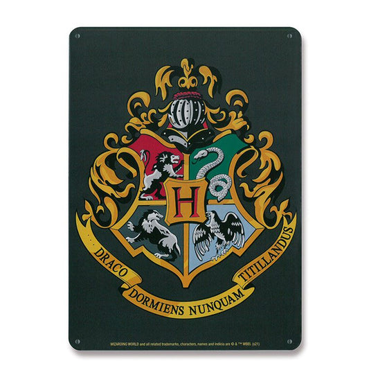 Harry Potter Tin Sign Hogwarts Logo 15 x 21 cm Tin signs