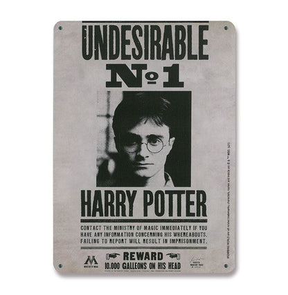 Harry Potter Tin Sign Undesirable No. 1 15 x 21 cm Tin signs
