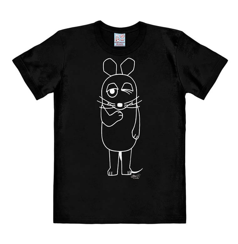 Die Sendung mit der Maus (The Show with the Mouse) Easy Fit T-Shirt Outline Size S T-shirts