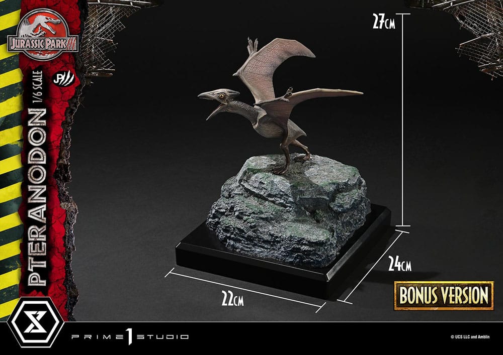 Jurassic Park III Legacy Museum Collection Statue 1/6 Pteranodon Bonus Version 68 cm - FanofThings.co.uk