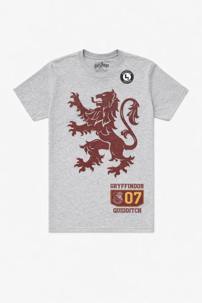 Harry Potter T-Shirt Gryffindor 07 Quidditch Lion Crest CID