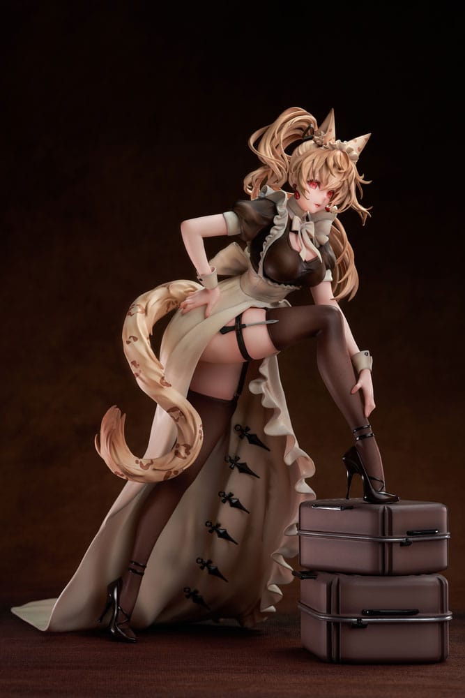 Original Character PVC Statue 1/4 Battle Maid Different Species Leopard Cat Maria 40 cm Magi Arts