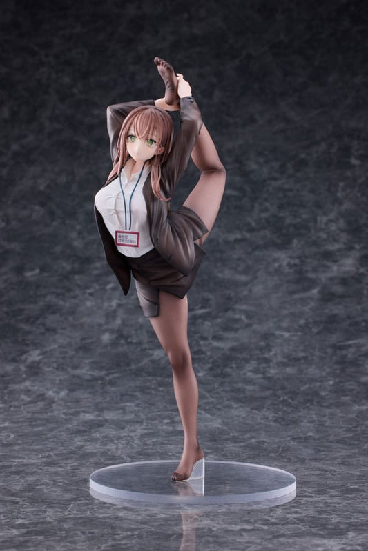 Original Character PVC Statue 1/6 OL-chan Who Doesnâ€™t Want to Go to Work White Ver. 26 cm Statues