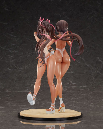Taimanin RPG Set of 2 PVC Statue 1/6 Adult Yukikaze and Young Yukikaze Swimsuits Ver. 28 cm