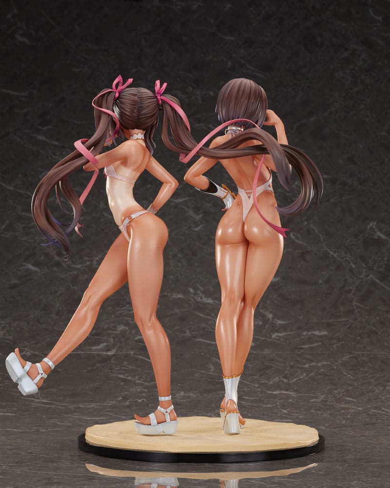 Taimanin RPG Set of 2 PVC Statue 1/6 Adult Yukikaze and Young Yukikaze Swimsuits Ver. 28 cm Magi Arts