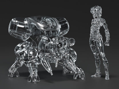 Ghost in the Shell PLAMAX minimum factory Plastic Model Kit Motoko Kusanagi with Fuchikoma: Thermoptic Camouflage Ver. 8 cm