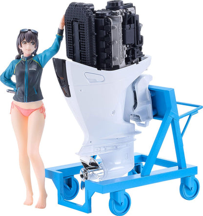 Original Character PLAMAX Plastic Model Kit MF-97 minimum factory Minori with Honda BF350 Grand Prix White 10 cm Model