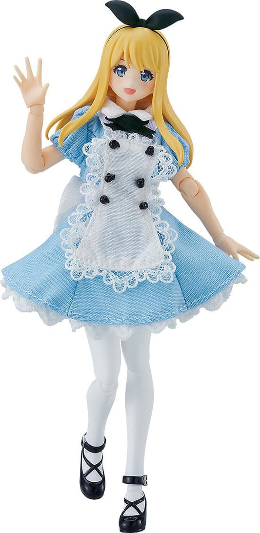 Original Character Figma Action Figure Female Body (Alice) with Dress and Apron Outfit 13 cm Action figures