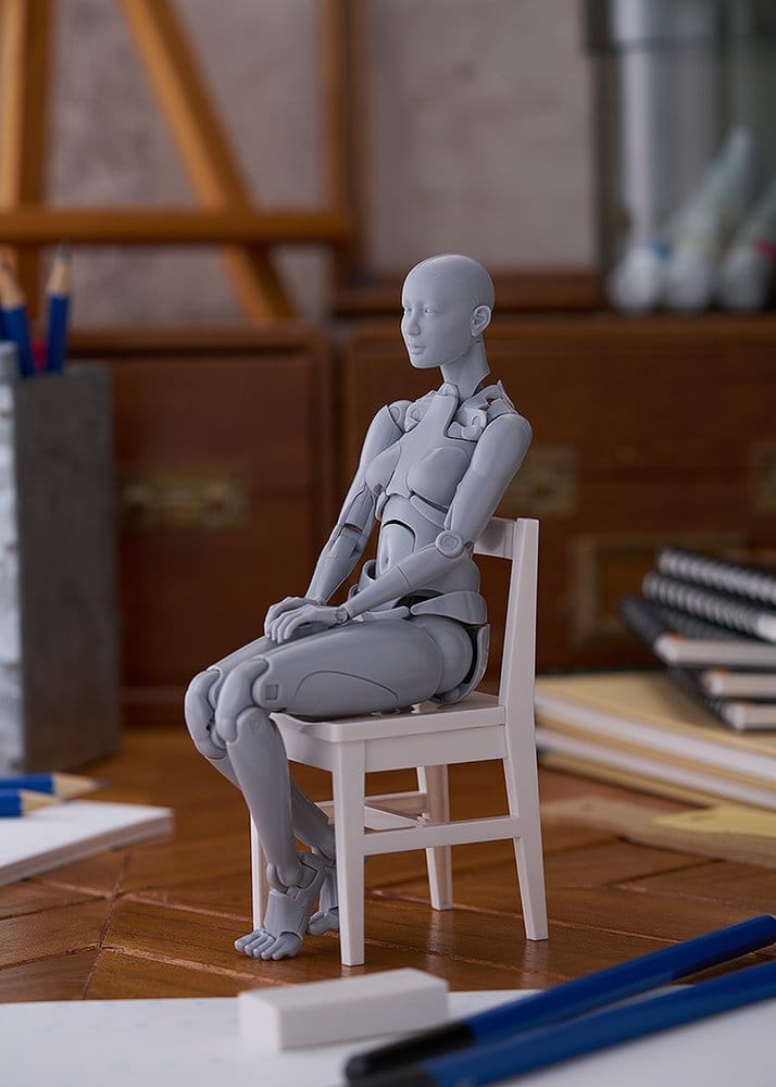 Figma Action Figure Nishimura Style Drawing Doll Olive Gray 21 cm