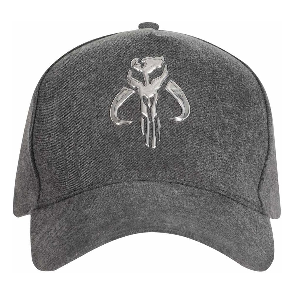 Star Wars The Mandalorian Curved Bill Cap Silver Crest Beanies & Caps