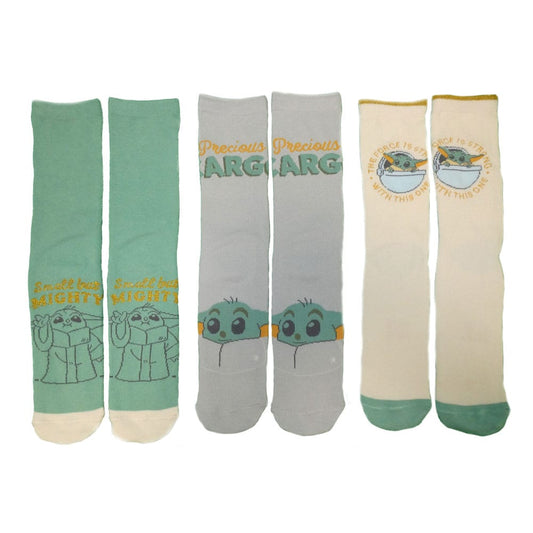 Star Wars The Mandalorian Socks 3-Pack Grogu S-M Footwear
