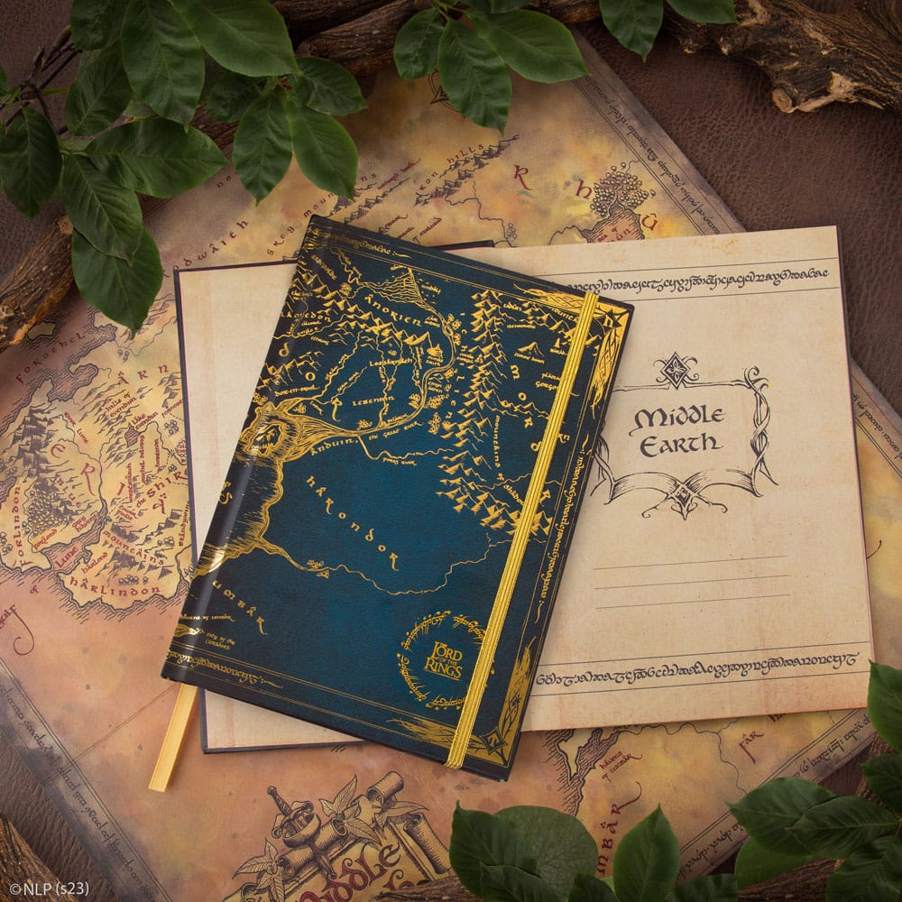 Lord of the Rings Notebook Map of Middle Earth Cinereplicas