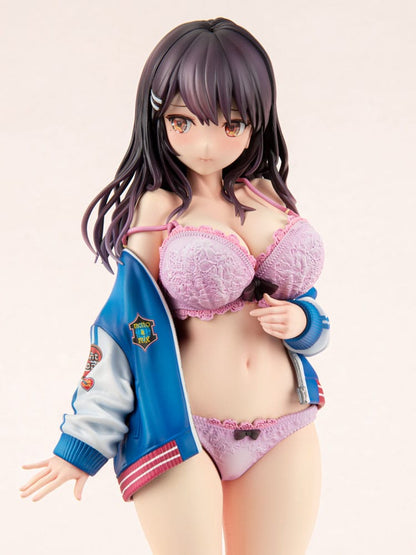 Original Character PVC Statue 1/6 Sukajan Jacket Kanojo wa Cool de Itai! Kyouka Kagura 27 cm