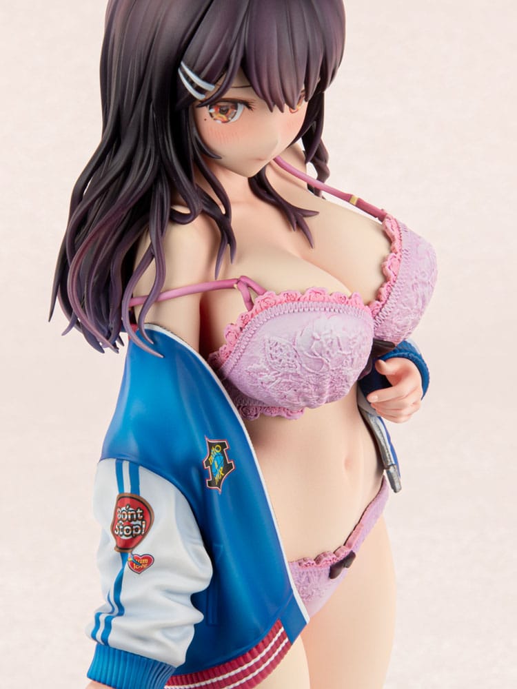 Original Character PVC Statue 1/6 Sukajan Jacket Kanojo wa Cool de Itai! Kyouka Kagura 27 cm
