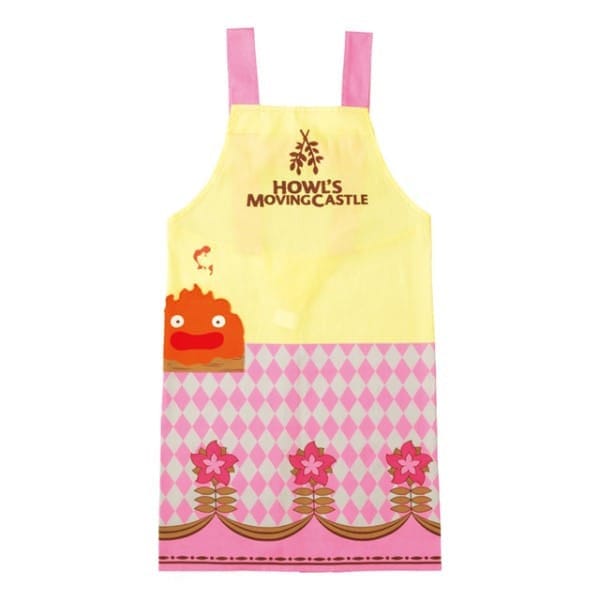Howlâ€™s Moving Castle Apron Calcifer & Flower Kitchen- and Tableware