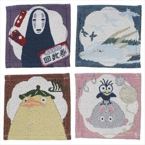 Spirited Away Coaster 4-Pack Characters Glasses & Coasters