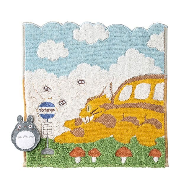 My Neighbor Totoro Mini Towel Catbus on itâ€™s way 25 x 25 cm Towels
