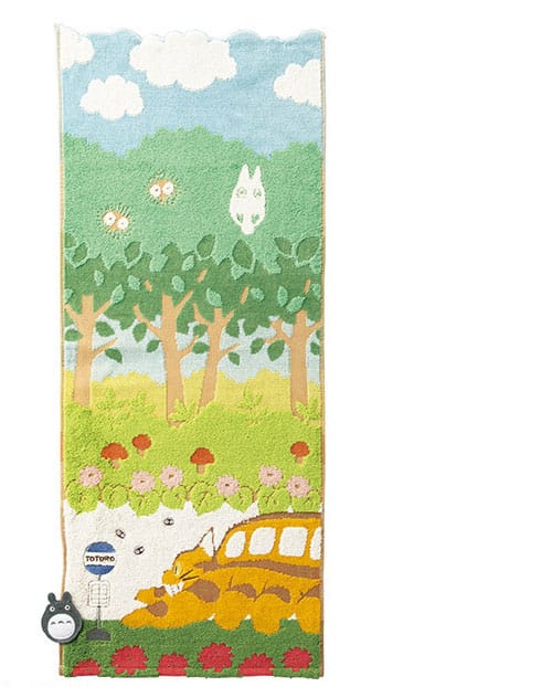 My Neighbor Totoro Towel Catbus on it's way 34 x 80 cm Marushin