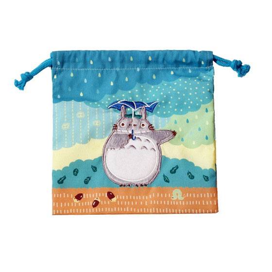 My Neighbor Totoro Laundry Storage Bag Totoro under the rain 20 x 19 cm Marushin