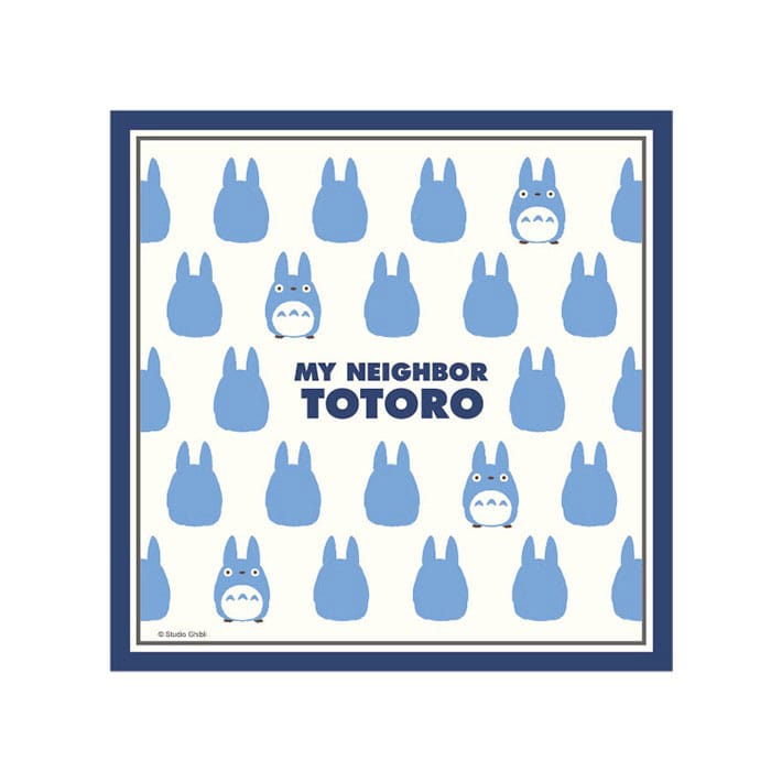 My Neighbor Totoro Handkerchief Totoro Silhouette Blue 43 x 43 cm Towels