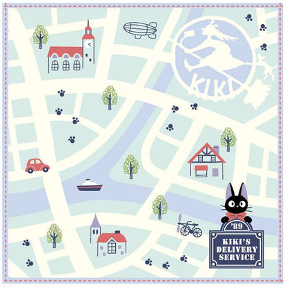 Studio Ghibli Mini Towel Kikiâ€™s Delivery Service City Map 25 x 25 cm Towels