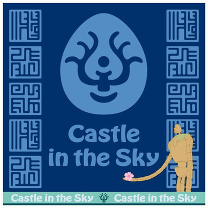 Studio Ghibli Mini Towel Castle in the Sky Volucite crystal Amulet 25 x 25 cm