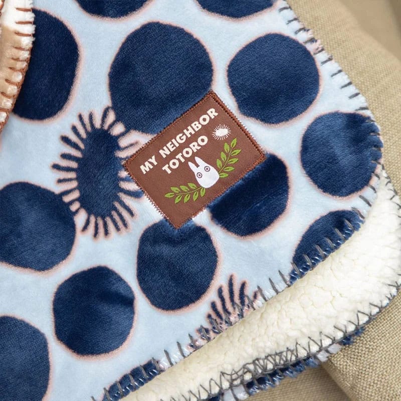 My Neighbor Totoro couverture polaire moirée Soot Sprite silhouette 70 x 100 cm