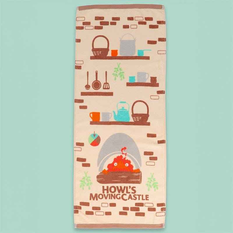 Howl’s Moving Castle Natsu Towel Cook with Calcifer 34 x 80 cm